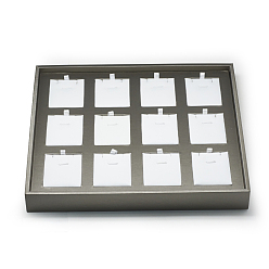 White Plastic Pendant Displays, Rectgangle, White, 30x26~26.5x3.7cm