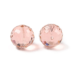 Лосось Стекло k9 стекло, имитация Австрийские кристаллические шарики, граненый (128 граней), круглые, salmon, 12 мм, отверстие : 1.4~2 мм
