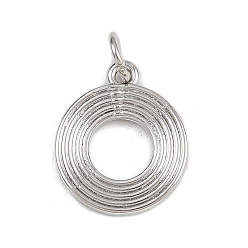 Letter O Латунные подвески, с целью перехода в кольце, письмо амулеты, стойки покрытие, долговечный, без кадмия и без свинца, платина, Письмо O, 15.5x13x1.5 мм, отверстие : 3.5 мм