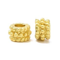 Matte Gold Color Rack Plating Alloy Beads, Long-Lasting Plated, Lead Free & Cadmium Free, Column, Matte Gold Color, 8x5mm, Hole: 3.2mm