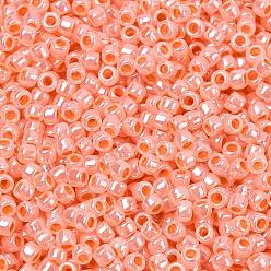 (905) Ceylon Peach Blush Тохо 8/0 круглые бусины, японский бисер, (905) цейлонские персиковые румяна, 3 мм, отверстие : 1 мм, Около 1110 шт / 50 г