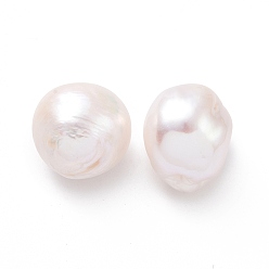 Antique White Natural Cultured Freshwater Pearl Beads, Keshi Pearl Bead, No Hole, Nuggets, Antique White, 14.5~17.5x14~15x13.5~14mm