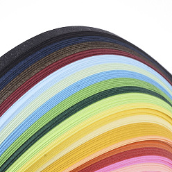 Разноцветный Рюш полоски бумаги, красочный, 390x3 мм, о 120strips / мешок