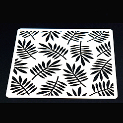 Leaf Plastic Impression Mat Mold, Square, Ceramic & Clay Tools, Leaf Pattern, 13x13cm