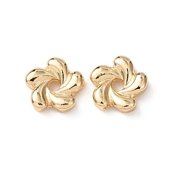 Light Gold Сплавочные бусины, цветок, долговечный, стойки покрытие, золотой свет, 8x2.5 мм, отверстие : 1.5 мм