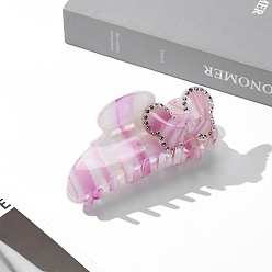 Лиловый Заколки для волос в форме когтей из ацетата целлюлозы, аксессуары для волос для женщин и девочек, рыба, сирень, 110x55 мм