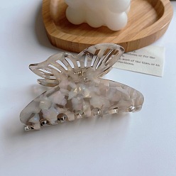 Colorful Gray - 8.5cm Заколка для волос бабочка для девочек, стильные и милые аксессуары для волос