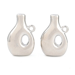 Platinum Alloy Pendants, Kettle Charms, Rack Plating, Cadmium Free & Lead Free, Platinum, 22x14x6.5mm, Hole: 1.8mm