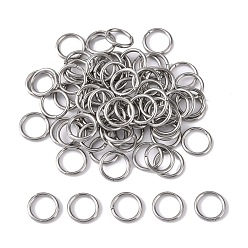 Нержавеющая Сталь Цвет Устойчивы к потускнению 304 открытые соединительные кольца из нержавеющей стали, круглые, цвет нержавеющей стали, 18 датчик, 8x1 мм, внутренний диаметр: 6 мм, Около 77 шт / 10 г