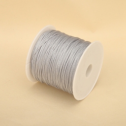 Gainsboro 50M Nylon Thread, Chinese Knot Cord, for Jewelry Making, Gainsboro, 0.8mm, about 54.68 Yards(50m)/Roll