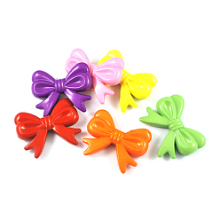 Colorful Colorful Acrylic Buttons, Large Buttons, Two Drilled Hole, Faceted, Flower, Mixed Color, Size: about 40mm in diameter, 7mm thick, hole: 1mm, about 115pcs/500g
