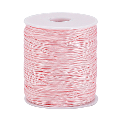 Pink 1 скрученная нейлоновая нить, завязывая шнур, розовые, 1.5 мм, Около 100 ярдов / рулон