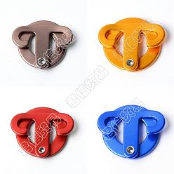 Mixed Color SUPERFINDINGS 8Pcs 4 Colors Aluminum Alloy Guyline Cord Adjuster, Tent Tensioners, for Tent Hiking Camping, Mixed Color, 36.5x42.5x6.5mm, 2pcs/color