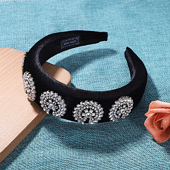 circle Luxury Rhinestone Headband for Women, Elegant and Versatile Hair Accessory