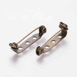 Antique Bronze Nickel Free Iron Brooch Findings, Back Bar Pins, Antique Bronze, 27mm long, 5mm wide, 7mm thick, Pin: 0.8mm