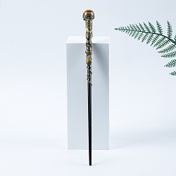 Tiger Eye Natural Tiger Eye Magic Wand, Wood Cosplay Magic Wand, for Witches and Wizards, 260mm