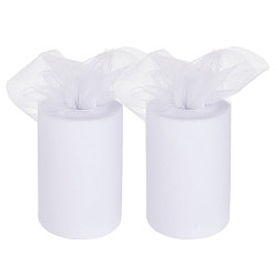 Белый Сетчатые ленты Benecreat Deco, тюль ткань, Тюль-рулонная ткань для юбки, белые, 6 дюйм (150 мм), 100yards / рулон (91.44 м / рулон)