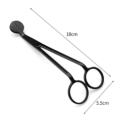 Black Stainless Steel Candle Wick Trimmer, Candle Tool, Black, 18x5.5cm