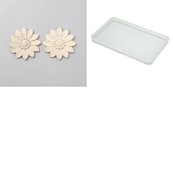 Папайя Оранжевый 10шт. кабошоны из каучукового дерева, цветок, papayawhip, 80x80x7 мм