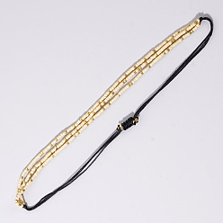 Папайя Оранжевый Трехслойный браслет из бисера ручной работы в стиле бохо, регулируемый дизайн, уникальное мастерство, papayawhip, 11 дюйм (28 см)