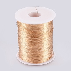 Golden Round Copper Wire Copper Beading Wire for Jewelry Making,Long-Lasting Plated,Golden,0.3mm, about 3280.84 Feet/roll(1000m/roll), 1roll/1000g