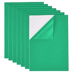 Green Sponge EVA Sheet Foam Paper Sets, With Adhesive Back, Antiskid, Rectangle, Green, 30x21x0.1cm
