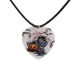 Zombie necklace Halloween Pumpkin Ghost Cat Zombie Necklace Jewelry for Women