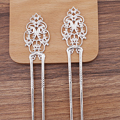 Platinum Alloy Hair Sticks, Long-Lasting Plated, Hair Accessories for Woman, 165x30mm