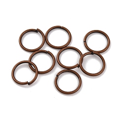 Красная Медь Латунные кольца прыжок открыт, распиловка, бесшовный круглый, без кадмия и без свинца, Красная медь, 10x1 мм, 18 датчик, внутренний диаметр: 8 мм, отверстие : 8 мм, Около 2631 шт / 500 г