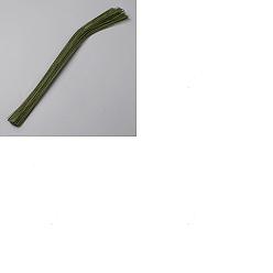 Светло-зеленый Коричневый 100шт. железа, обмотанного бумажными проволочными стяжками, Хлебные конфеты, оливковый, 403x0.8 мм