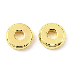 Echt 18 k vergoldet Messing Perlen, cadmiumfrei und bleifrei, langlebig überzogen, Scheibe, echt 18 k vergoldet, 6x2 mm, Bohrung: 1.8 mm