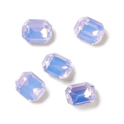 Цикламен Опал Опаловый стиль k9 кабошоны со стеклянными стразами, задние и задние, восьмиугольник прямоугольник, цикламен опал, 10x8x4 мм