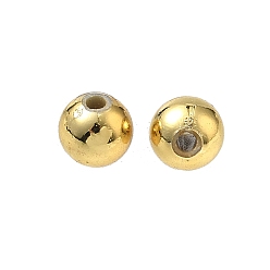 Золотистый Покрытие акриловыми шариками, круглые, золотые, диаметром около 6 мм , отверстие : 1 мм