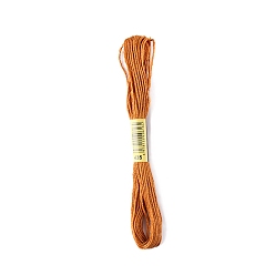 Peru Polyester Embroidery Threads for Cross Stitch, Embroidery Floss, Peru, 0.15mm, about 8.75 Yards(8m)/Skein