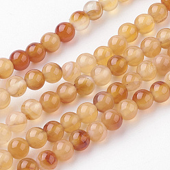 Carnelian Natural Carnelian Beads Strands, Dyed & Heated, Round, 4~4.5mm, Hole: 1mm, about 85~90pcs/strand, 14.9 inch(38cm)