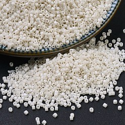 (DB0211) Непрозрачный Блеск Известняка Бусины miyuki delica, цилиндр, японский бисер, 11/0, (дб 0211) непрозрачный блеск известняка, 1.3x1.6 мм, отверстие : 0.8 мм, Около 2000 шт / 10 г