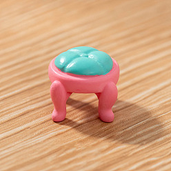 Furniture & Appliances Пластиковая мебель мини модель, аксессуары для кукольного домика с микро-ландшафтом, притворяясь опорными украшениями, стул, 10x13 мм