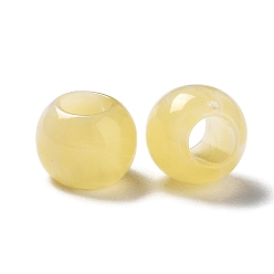 Champagne Yellow Imitation Gemstone Acrylic Beads, Rondelle, Champagne Yellow, 10x8mm, Hole: 5mm, about: 1230pcs/500g