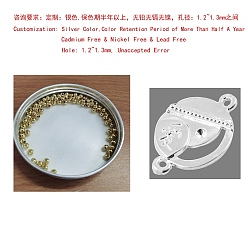 Серебро Латунные сплошные круглые разделительные бусины, стойки покрытие, металлические находки для поставок ювелирных изделий, без кадмия, без никеля и без свинца, серебряные, 2.5 мм, отверстие : 1.2~1.3 мм