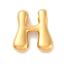Letter H 304 подвески из нержавеющей стали, буквенное очарование, ионное покрытие (ip), реальный 18 k позолоченный, Письмо ч, 23x20x5.5 мм, отверстие : 3.5x2.2 мм