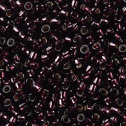 (26C) Silver Lined Amethyst TOHO Round Seed Beads, Japanese Seed Beads, (26C) Silver Lined Amethyst, 11/0, 2.2mm, Hole: 0.8mm, about 50000pcs/pound