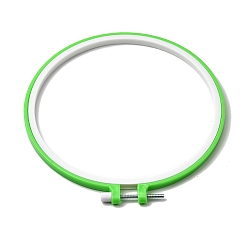 Лайм Обручи для вышивки крестом из пластика, аксессуары для швейных инструментов, круглые, желто-зеленые, 200 мм