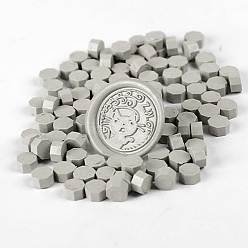 Silver Sealing Wax Particles, for Retro Seal Stamp, Octagon, Silver, Package Bag Size: 114x67mm, about 100pcs/bag