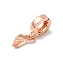 Розовое Золото Ламелирование латуни, кулон поручительств, без кадмия и без свинца, долговечный, розовое золото , 20 мм