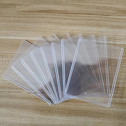 Transparent Vertikaler Ausweishalter aus PVC, Rechteck, Transparent, 101x76x1.7 mm