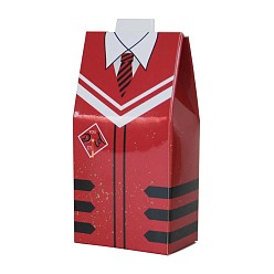 Red Senior Year Graduation Gown Shaped Paper Candy Storage Box, for Candy Gift Bags Graduation Party Favors Bags, Red, 5x3x9.8cm