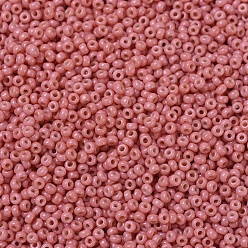 (RR4464) Duracoat Dyed Opaque Light Watermelon MIYUKI Round Rocailles Beads, Japanese Seed Beads, (RR4464) Duracoat Dyed Opaque Light Watermelon, 11/0, 2x1.3mm, Hole: 0.8mm, about 1100pcs/bottle, 10g/bottle