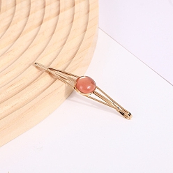 Red Agate Natural Red Agate Hair Bobby Pin, Hair Accessories for Girls Women, 70x10mm