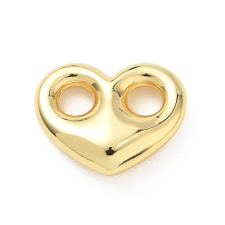 Сердце Латунные подвески, реальный 18 k позолоченный, сердце прелести, 20x25x7.5 мм, отверстие : 6 мм
