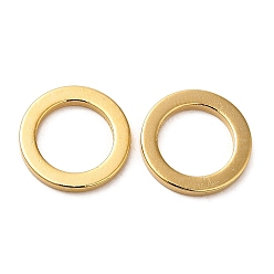 Real 24K Gold Plated Brass Linking Rings, Cadmium Free & Lead Free, Long-Lasting Plated, Round Ring, Real 24K Gold Plated, 12x1mm, Inner Diameter: 8.2mm